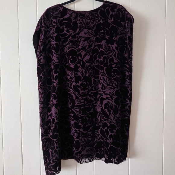 Wilfred Cranberry Velvet Floral Bouchette Dress NWT XS - Picture 3 of 8